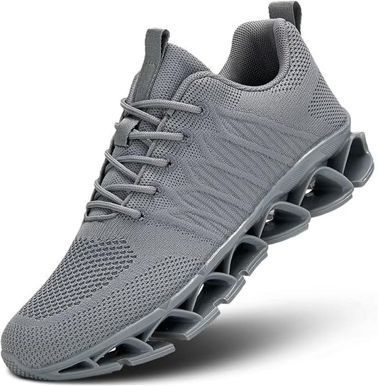 Men's Slip on Walking Running Shoes Blade Tennis Casual Fashion Sneakers Comfort Non Slip Work Sport Athletic Trainer