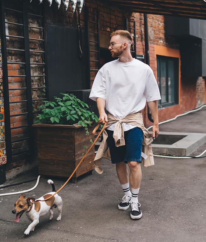 BAMBOO COOL Men's Crewneck T-Shirts Short Sleeve Heavy Weight Tees Athletic Casual Basic T Shirt