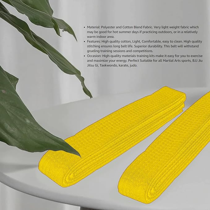 8.6ft Long Soft Belt for Martial Arts Karate Taekwondo Judo