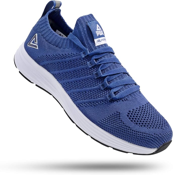 PEAK Mens Lightweight Walking Shoes Comfortable Slip On Sports Sneakers for Tennis, Gym, Running, Casual Workout
