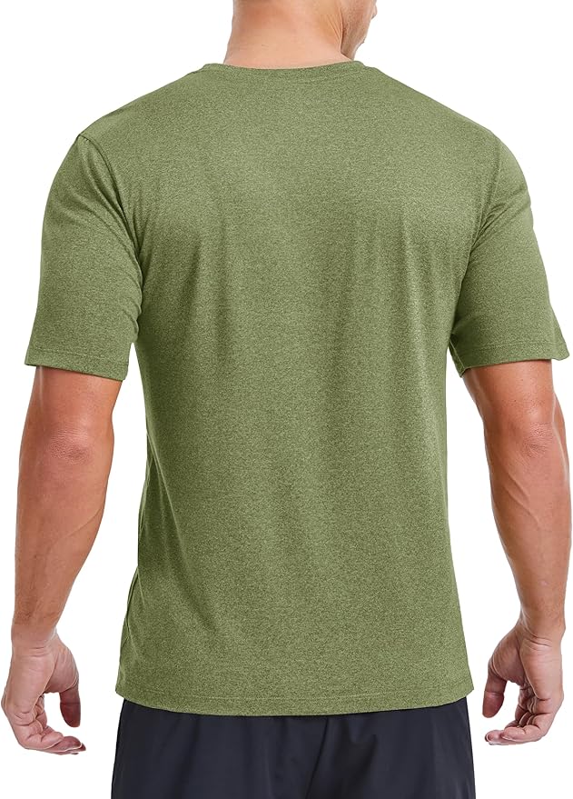 MAGCOMSEN Men's Dry Fit Workout Shirts Short Sleeve Tee Shirts Moisture Wicking Athletic Running Performence Tshirts