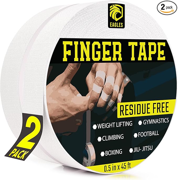 EAGLES Finger Tape Skin Friendly Strong Athletic Sports Tape for Volleyball BJJ Rock Climbing BBB jiu Jitsu Grappling MMA Martial Arts Weight Traning Wrestling Hand Foot Knob Tape