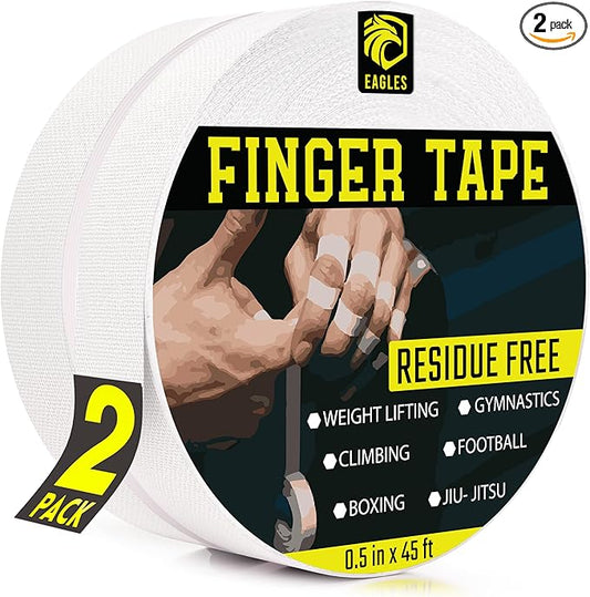 EAGLES Finger Tape Skin Friendly Strong Athletic Sports Tape for Volleyball BJJ Rock Climbing BBB jiu Jitsu Grappling MMA Martial Arts Weight Traning Wrestling Hand Foot Knob Tape