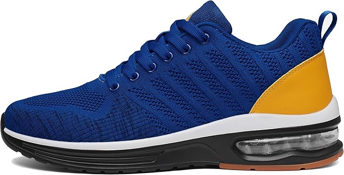 Mishansha Running Shoes for Men Sneakers Air Cushion Walking Shoes Comfortable Tennis Shoes Breathable Trail Running Shoes US Men 7.5-15