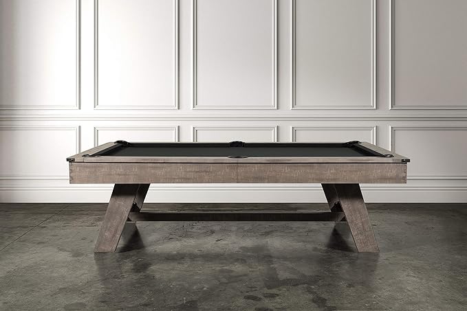 Nixon Billiards - Hunter Slate Billiard Pool Table (Wood Leg) - Antique - 8 ft - White Glove Installation