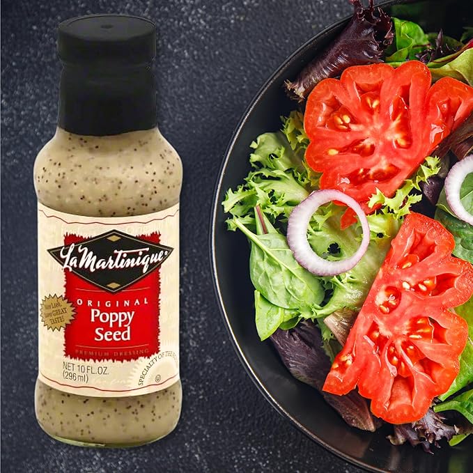 La Martinique Original Poppy Seed Dressing 10 Ounce Bottle (Pack of 2)