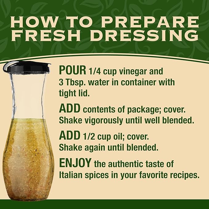 Good Seasons Garlic & Herb Salad Dressing & Recipe Mix (0.75 oz Envelopes, Pack of 24)