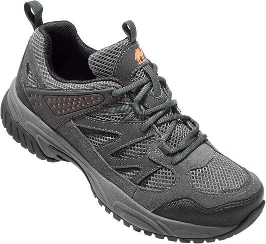 CAMELSPORTS Hiking Shoes Men Lightweight Non-Slip Breathable Sneakers Low Top Walking Shoes for Outdoor Trailing Trekking Walking Climbing