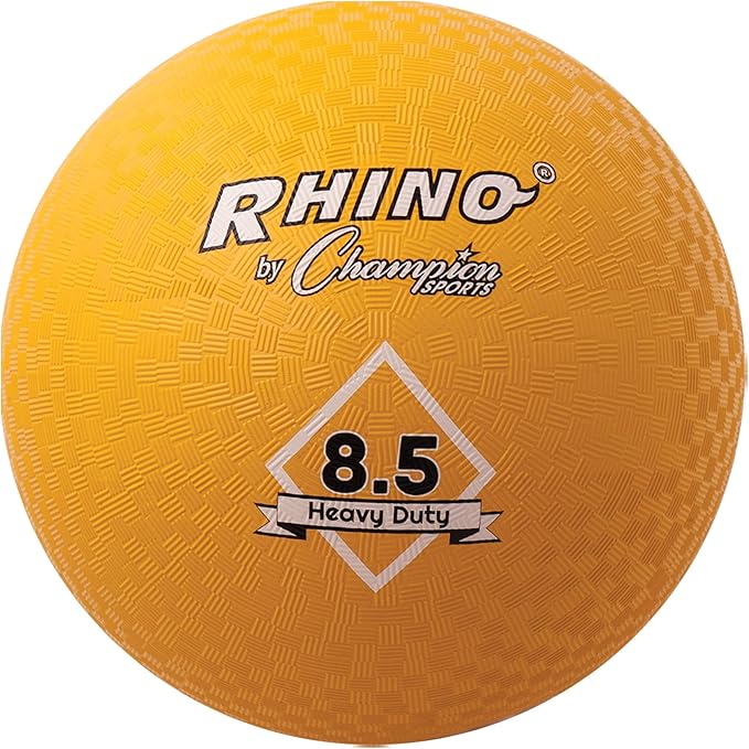 Champion Sports Playground Balls – Single Balls & Sets, Multiple Colors, Durable Nylon-Wound Construction for Kickball & Indoor/Outdoor Play