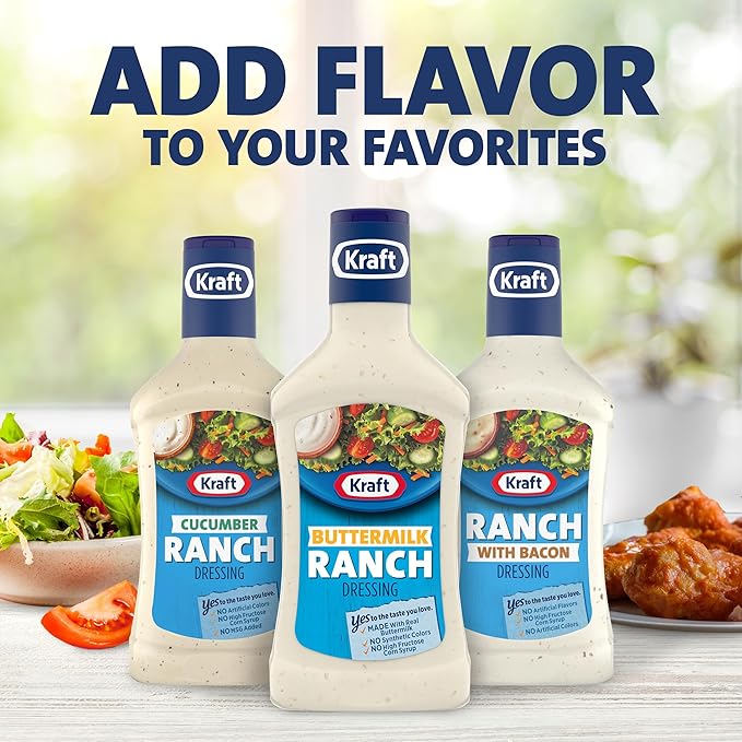 Kraft Buttermilk Ranch Dressing, 16 fl oz Bottle