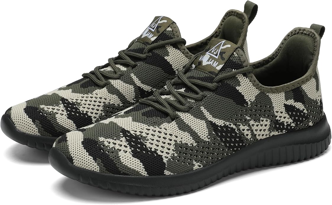VAMJAM Men's Running Shoes Ultra Lightweight Breathable Walking Shoes Non Slip Athletic Fashion Sneakers Mesh Workout Casual Sports Shoes