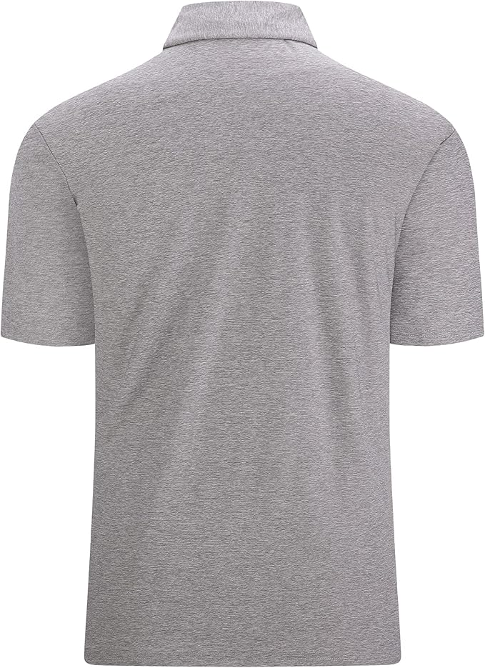 WARHORSEE Golf Polo Shirts for Men Short Sleeve Wrinkle Free 4 Way Stretch Moisture Wicking Performance Collared Tshirts
