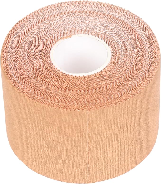 popbob Athletic Sports Tape, Rigid Sports Tape for Blister Prevention, Strapping Tape for Backpacking Hiking Climbing, 2 Inch X 15 Yard
