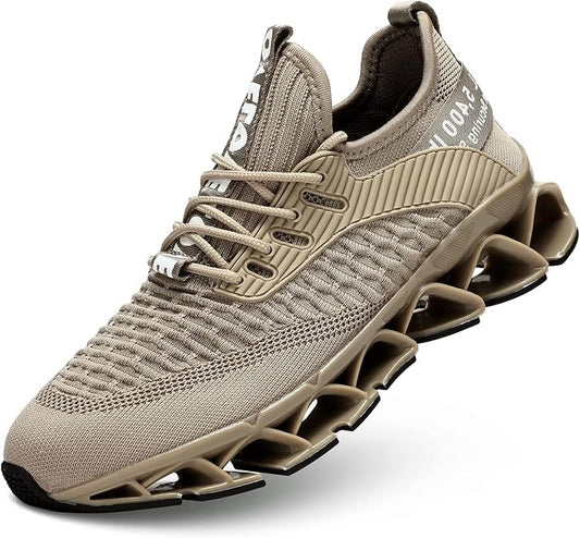 Men's Running Shoes Blade Tennis Walking Fashion Sneakers Breathable Non Slip Gym Sports Work Trainers