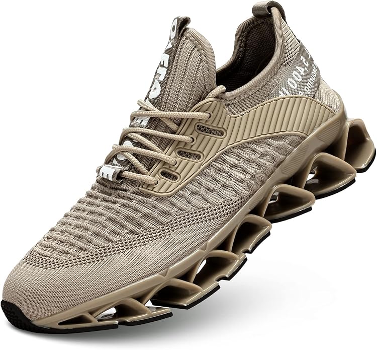 Men's Running Shoes Blade Tennis Walking Fashion Sneakers Breathable Non Slip Gym Sports Work Trainers