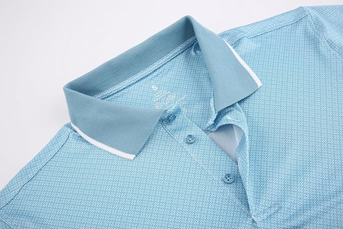 Alex Vando Mens Polo Shirts Short Sleeve Regular Fit Fashion Designed Shirt