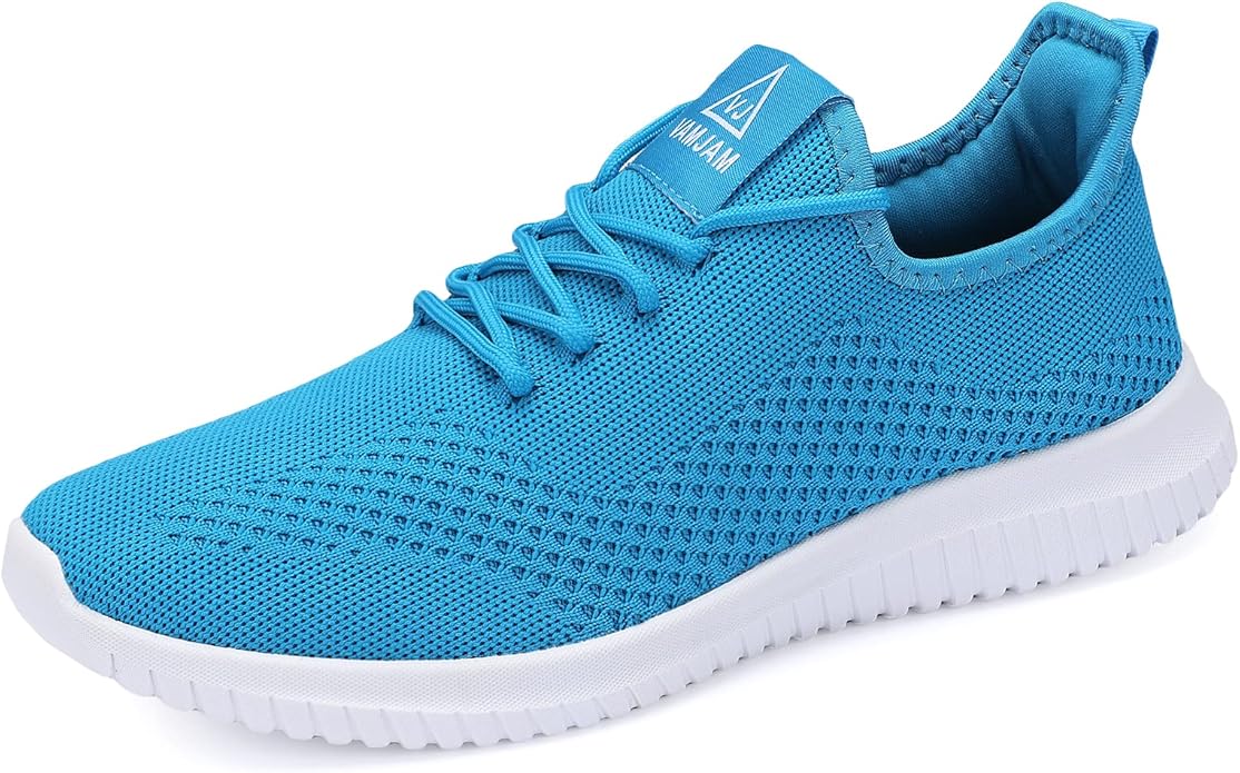 VAMJAM Men's Running Shoes Ultra Lightweight Breathable Walking Shoes Non Slip Athletic Fashion Sneakers Mesh Workout Casual Sports Shoes