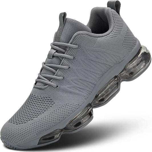 Men's Air Cushion Running Shoes Breathable Tennis Fashion Sneakers Non Slip Workout Casual Sport Shoes Gym Training Comfortable Walking Shoes