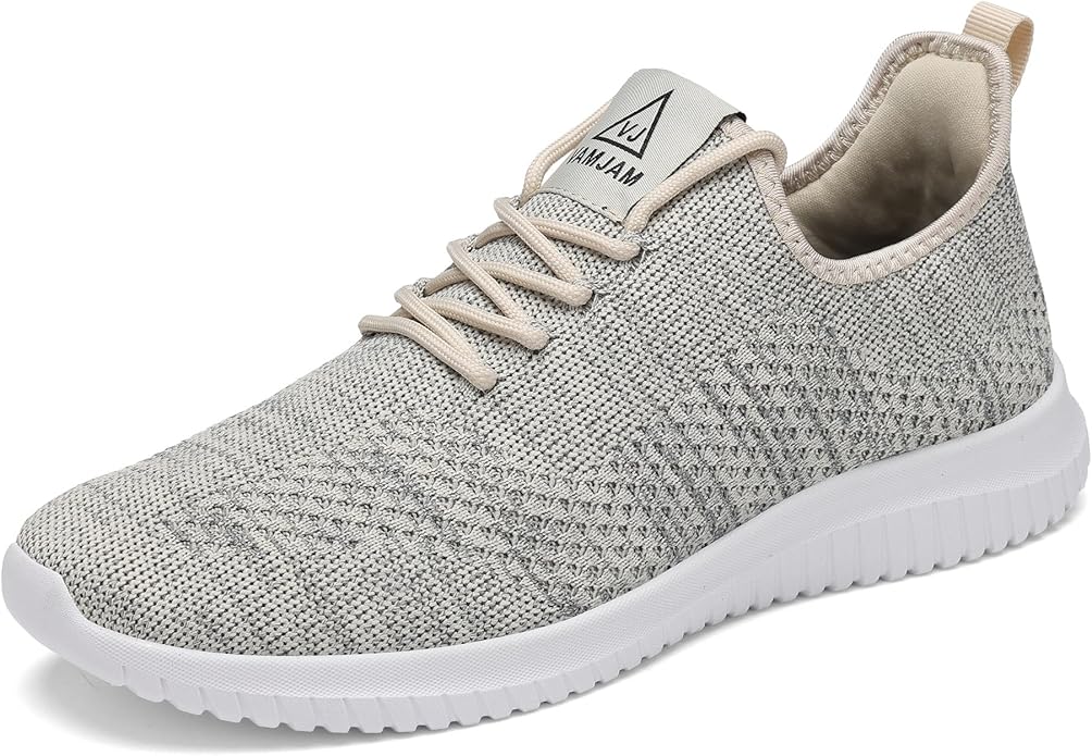 VAMJAM Men's Running Shoes Ultra Lightweight Breathable Walking Shoes Non Slip Athletic Fashion Sneakers Mesh Workout Casual Sports Shoes