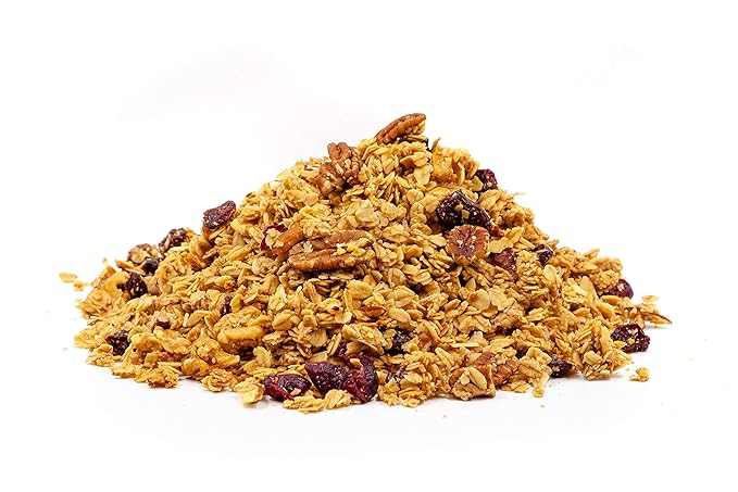 Mrs. Barr’s Natural Foods Granola | Nuts & Berries | Certified Organic Gluten Free Oats | Soft Texture | Small Batch | Gourmet Quality | Real Ingredients | 10 Ounces (3 Pack)