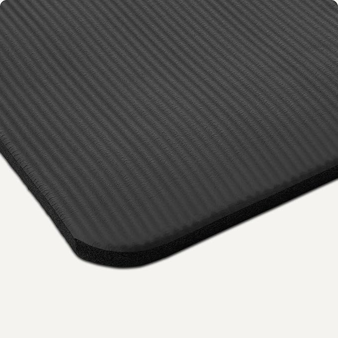 Amazon Basics 1 Inch Extra Thick Workout Exercise Yoga Mat with Carrying Strap