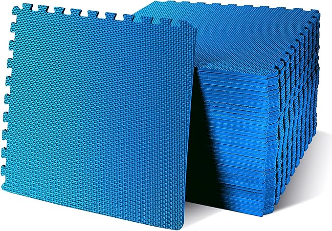 Hulkfit Puzzle Exercise Mat with EVA Foam Mat Interlocking Floor Tiles for Home Gym Mats Flooring for Garage Floor Padding for Kids Exercise Equipment Mats