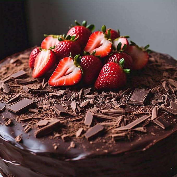 Andy Anand Keto-Friendly Strawberry Gourmet Cake 9" - Sugar-Free, Delicious & Perfect for Diabetics, Handcrafted 2 lbs Celebration Cake