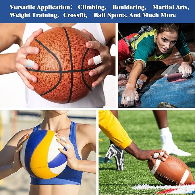3 Rolls Athletic Tape, Finger Tape No Sticky Residue Wrist Ankle Tapes Extra Strong Adhesive Sports Tapes for Volleyball Basketball Climbing Boxing Weight Lifting