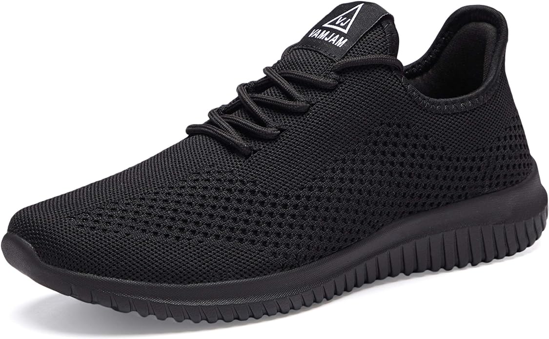 VAMJAM Men's Running Shoes Ultra Lightweight Breathable Walking Shoes Non Slip Athletic Fashion Sneakers Mesh Workout Casual Sports Shoes