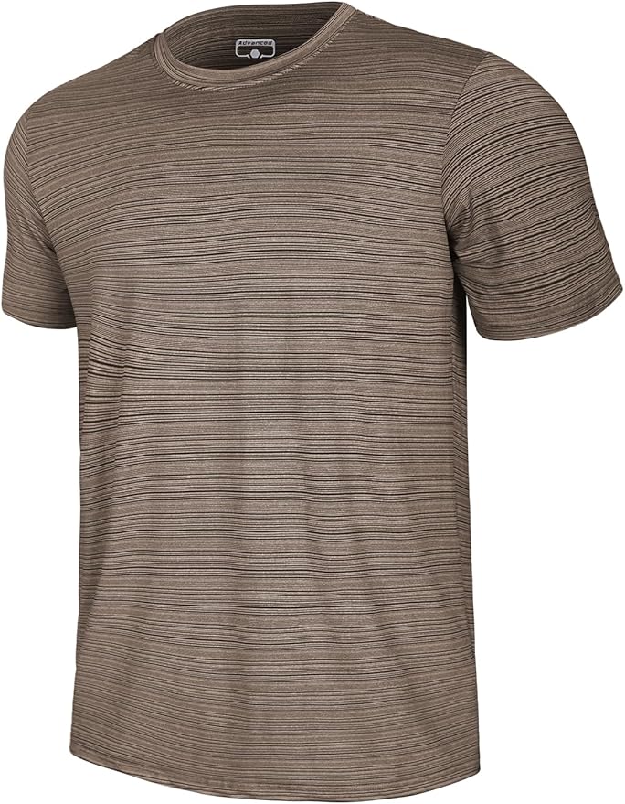 GEMYSE Men's Running Short Sleeve Shirt Sun Protection Quick Dry Moisture Wicking T-Shirts UPF 50+ for Workout