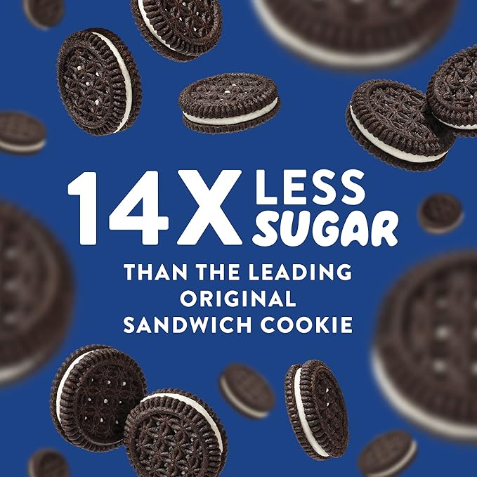 HighKey Sugar Free Sandwich Cookies - Low Calorie, Keto-Friendly Snack With Zero Sugar and Gluten Free - 30 Count