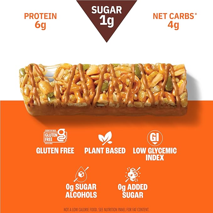 Munk Pack Nut and Seed Bar Pretzel Variety Pack 6g Protein 1g Sugar Low Carb and Keto Gluten Free Plant Based Zero Added Sugar Sweet and Salty Breakfast and Snack Bars 2 Flavors 6 Pack