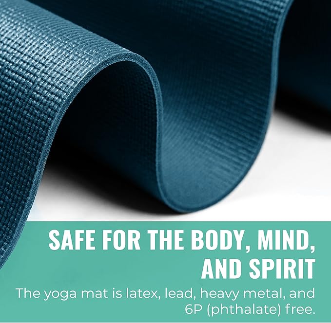 Elevate Yoga Mats, 10 Pack, 72" Long x 24" Wide, 4 mm Thick, Non-Slip and Easy to Clean Gym Mats for Schools and Studios