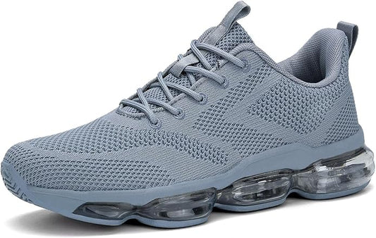 Mens Running Shoes Air Low Top Comfort Walking Lace Up Sneakers Breathable Fashion Tennis Sport Gym Fitness Cross Trainers
