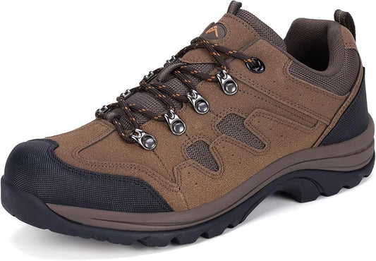 CC-Los Men's Waterproof Hiking Shoes Outdoor Comfortable Trekking Shoe Lightweight Working Sneaker