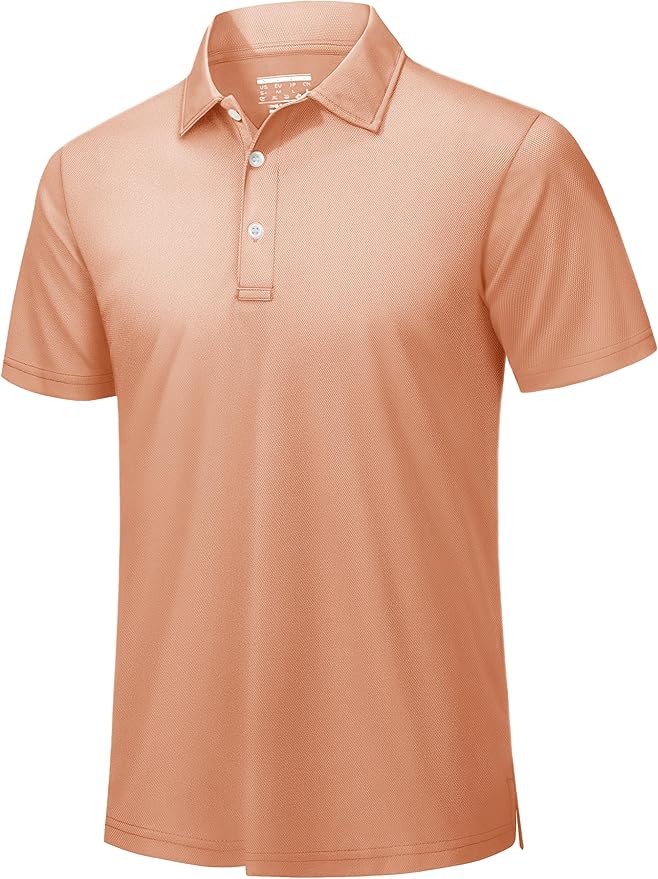 TACVASEN Mens Golf Shirt Dry Fit Mens Polo Shirts Short Sleeve Performance Golf Polos for Men with Collar Work Shirts