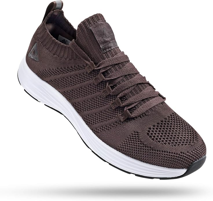 PEAK Mens Lightweight Walking Shoes Comfortable Slip On Sports Sneakers for Tennis, Gym, Running, Casual Workout