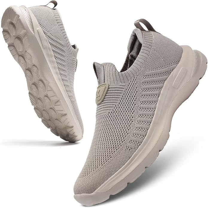 Mens Walking Shoes Lightweight Breathe Mesh Running Shoes Slip On Fashion Tennis Sneakers Comfort Gym Workout Zapatos de Hombre