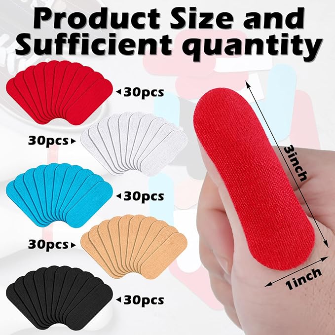 Sratte 150 Pieces Bowling Thumb Tape Bowling Protective Performance Finger Protection Bowlers Accessories Assorted Colors Bowler Thumb Tape Pre Cut
