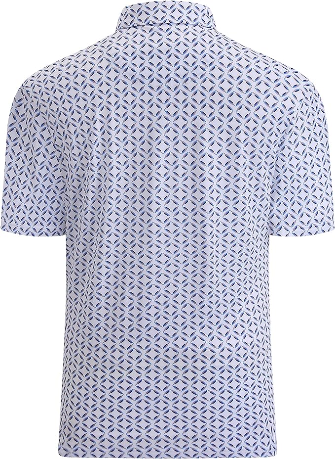 WARHORSEE Golf Polo Shirts for Men Short Sleeve Wrinkle Free 4 Way Stretch Moisture Wicking Performance Collared Tshirts