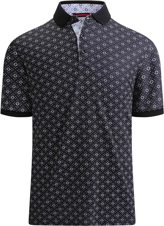 Alex Vando Mens Polo Shirts Short Sleeve Regular Fit Fashion Designed Shirt