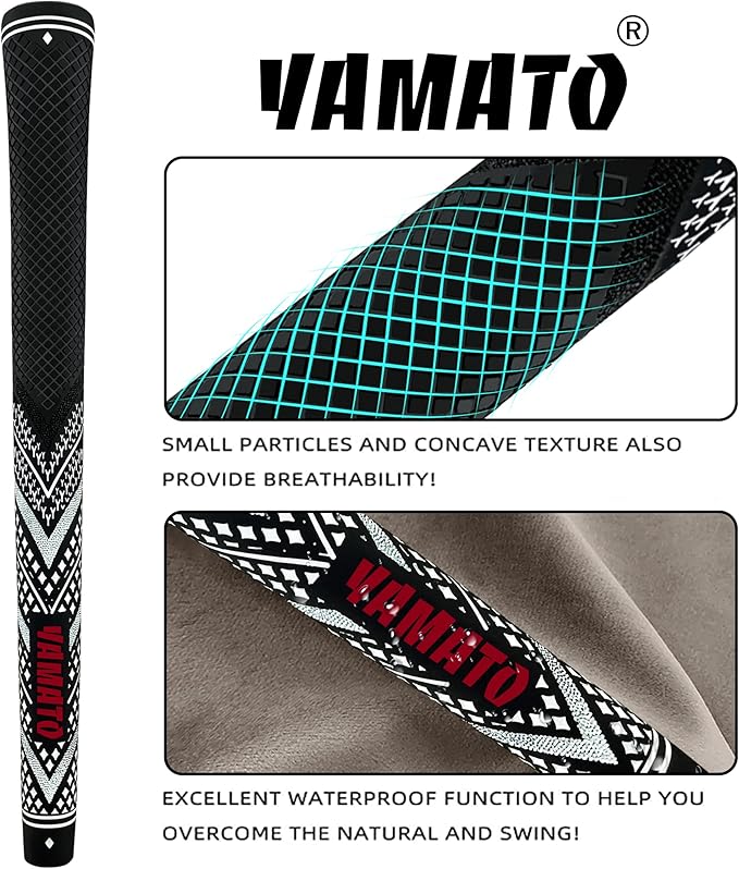 Yamato Innovative Golf Grips 13 Pack Midsize/Standardsize Golf Club Grips, All-Weather Firm Control And High Performance Grips Provides Superior Comfort And Responsiveness,4 colors Available