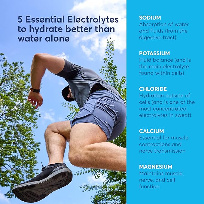 Nuun Sport Electrolyte Powder Packets with Magnesium, Calcium, Potassium, Chloride, and Sodium, Hydration Packets for On-The-Go, Mixed Berry Flavor, Gluten Free & Vegan, 16 Single Servings