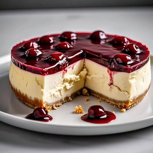 Andy Anand Sugar-Free Cherry Cake 2.9 lbs - Gourmet, Freshly Made, All-Natural Ingredients, No Preservatives, Diabetic-Friendly, Gourmet Gift Boxed Delight