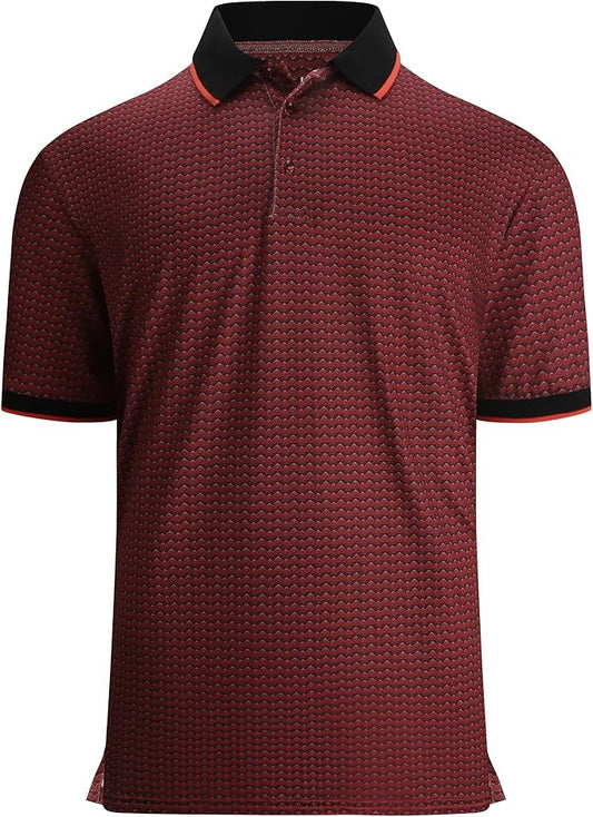 Alex Vando Mens Polo Shirts Short Sleeve Regular Fit Fashion Designed Shirt