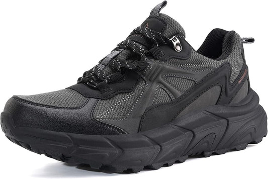 EARLDE Men's Waterproof Hiking Shoes | Trekking Outdoor Sneaker | Lightweight Non-Slip Soles