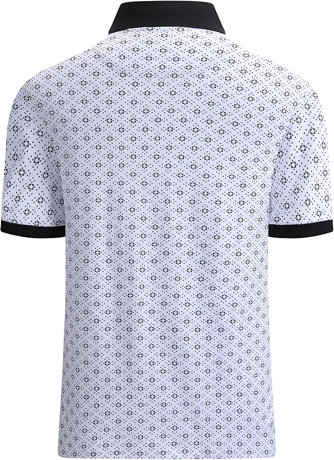 Alex Vando Mens Polo Shirts Short Sleeve Regular Fit Fashion Designed Shirt
