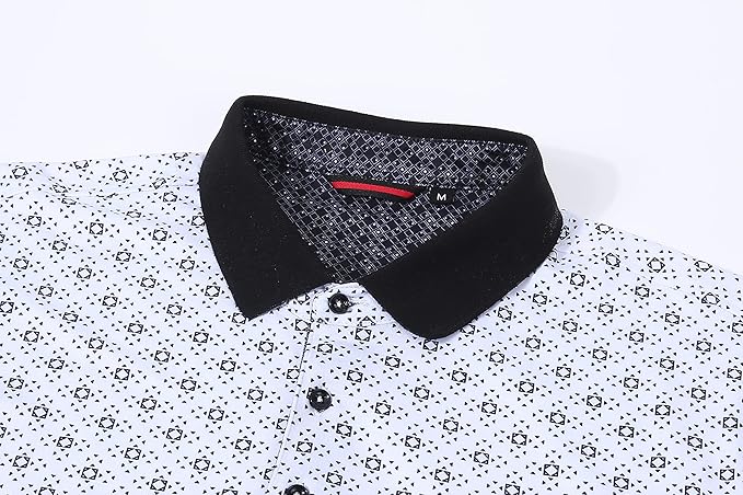 Alex Vando Mens Polo Shirts Short Sleeve Regular Fit Fashion Designed Shirt