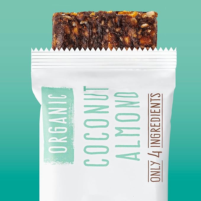 JONESBAR (Coconut Almond, 12 Count (Pack of 1)) USDA Organic Fruit & Nut Bar, Non-GMO, Kosher, Vegan, Gluten Free, Simple Snack Bar