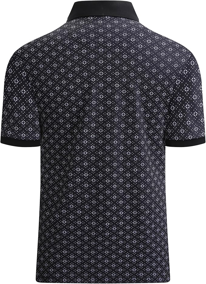 Alex Vando Mens Polo Shirts Short Sleeve Regular Fit Fashion Designed Shirt
